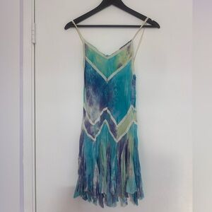 En Crème Tie-Dye Beach Pixie Dress